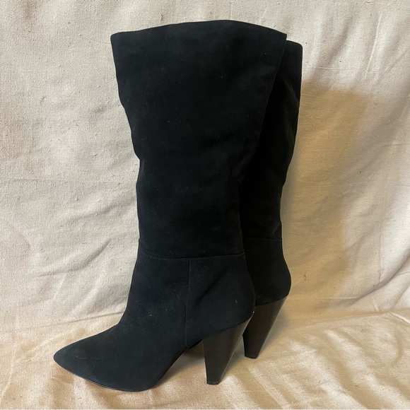 Something Navy Cone Heel Boot - Picture 5 of 6